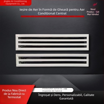 Orificiu de aer din aliaj de aluminiu, în formă gheară, cu termostat pentru climatizare centrală, dimensiuni variate