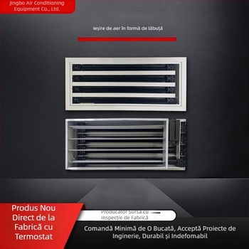 Orificiu de aer din aliaj de aluminiu, în formă gheară, cu termostat pentru climatizare centrală, dimensiuni variate