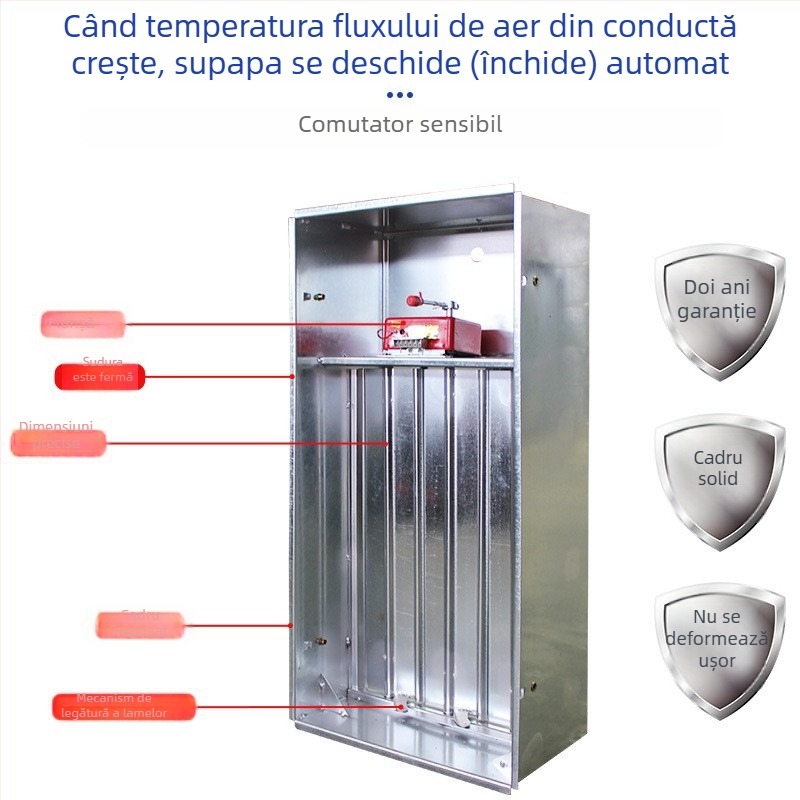 Ventil pentru scară cu presiune pozitivă, alimentare cu aer și evacuare a fumului (manual/electric, închis în mod normal)