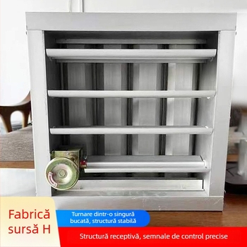 Jaluzele electrice, jaluzele din aliaj de aluminiu, ventilații rezistente la ploi, grile de ieșire pentru sistemul central de climatizare și ventilatoare de evacuare