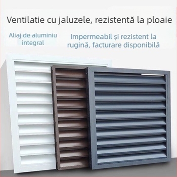 Capac protecție din aliaj de aluminiu pentru unitatea exterioară a aerului condiționat, cu lameluțe, impermeabil, ventilat, rezistent la rugină, protecție pentru peretele exterior