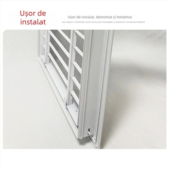 Ventil de retur din aliaj de aluminiu cu lame mari pentru peretele exterior, protecție la ploaie, ieșire de aer pentru climatizare
