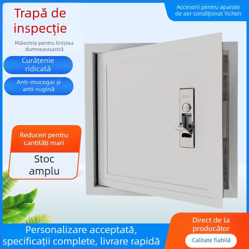 Portă de acces pentru tavan din aliaj de aluminiu, ignifugă, rezistentă la umiditate, anti-deformare, rezistentă la rugină și fisuri