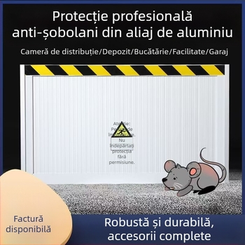 Barieră antirozătoare pentru uși, din aliaj de aluminiu și oțel inoxidabil, personalizată pentru camere de distribuție, protecție împotriva incendiilor și igienă