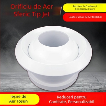 Orificiu de aer sferic ABS pentru sistemul central de climatizare