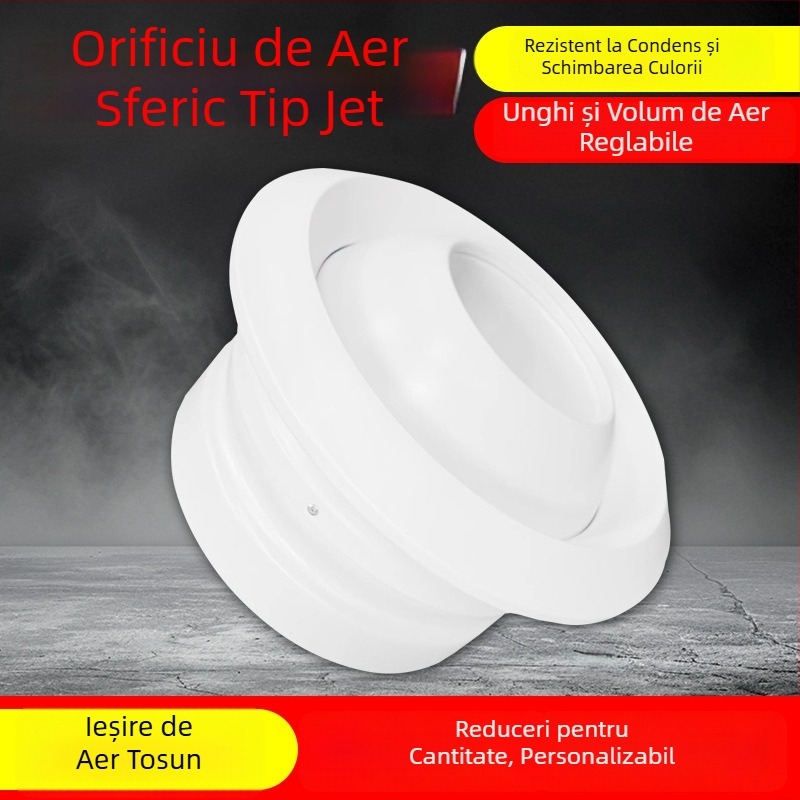 Orificiu de aer sferic ABS pentru sistemul central de climatizare