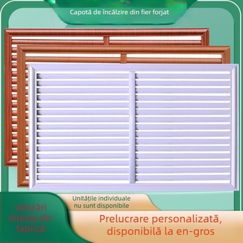 Capac de încălzire din aliaj de aluminiu cu lamele, capac pentru distribuția apei la încălzire prin podea și grilă pentru aer condiționat