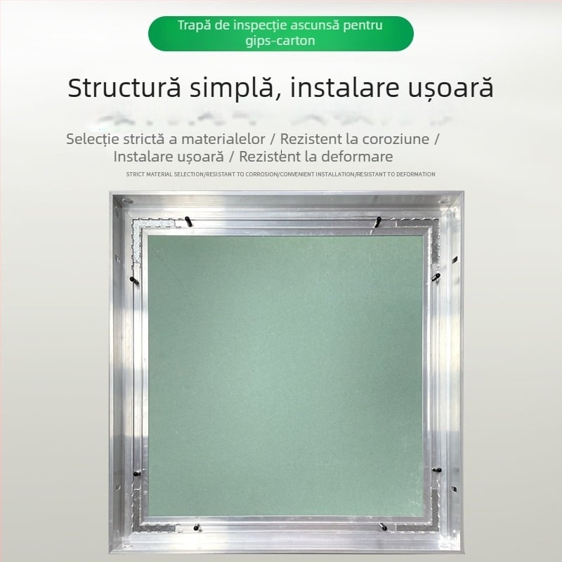 Panou de acces ascuns din gips-carton, ușă din aliaj de aluminiu și panou magnetic pentru tavan, deschidere rapidă, impermeabil