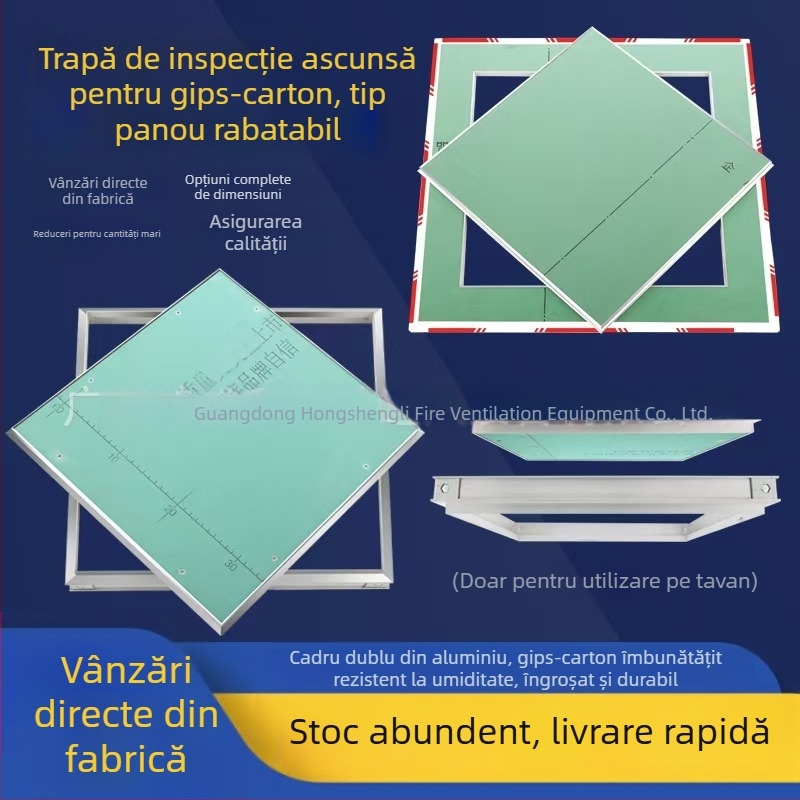 Panou de acces ascuns din gips-carton, ușă din aliaj de aluminiu și panou magnetic pentru tavan, deschidere rapidă, impermeabil
