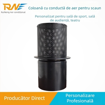 Orificiu de aer pentru scaunele din stadioane și săli de cinema, cu robinet reglabil și coloană de alimentare cu aer TCD