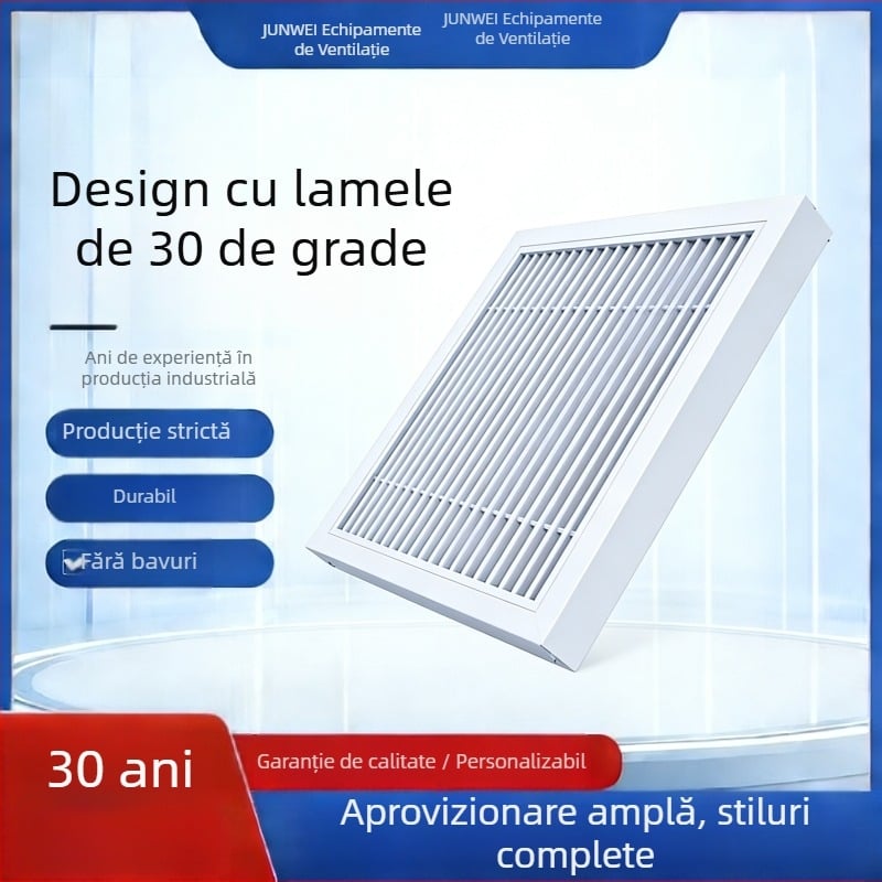 ABS ieșire de aer în formă de bandă pentru aer condiționat central, grilă de ventilație din aliaj de aluminiu