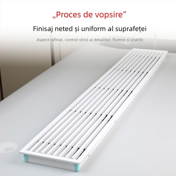 Outlet de aer din aliaj de aluminiu, linie, grilă extrem de îngustă și lungă, ABS anti-stropire pentru evacuarea aerului condiționat