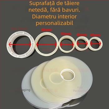 Mașină de ambalat cu bandă OPP transparentă, cu role mari pentru folie plastică, grosime 0,12 mm, rezistență la tracțiune 20 kg