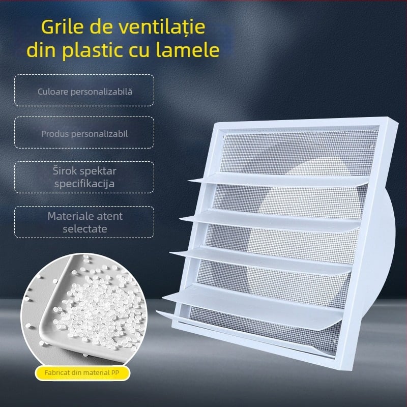 Grilă decorativă ABS, ventil cu lamele pentru aer condiționat și încălzire