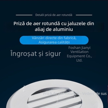 Difuzor circular de tavan din aliaj de aluminiu, 6-8 inchi, climatizare interioară, cu lame