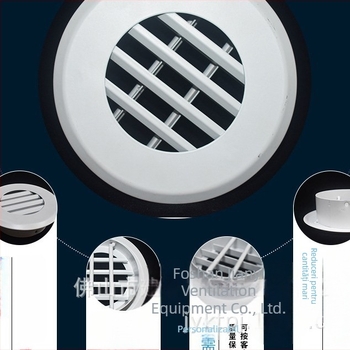 Difuzor circular de tavan din aliaj de aluminiu, 6-8 inchi, climatizare interioară, cu lame