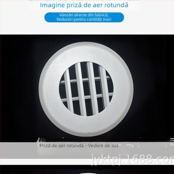 Difuzor circular de tavan din aliaj de aluminiu, 6-8 inchi, climatizare interioară, cu lame