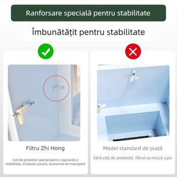 Set de patru piese pentru aer: ieșire de aer, ventil de alimentare, placă difuzor și ventil de aer pentru purificare industrială fără praf