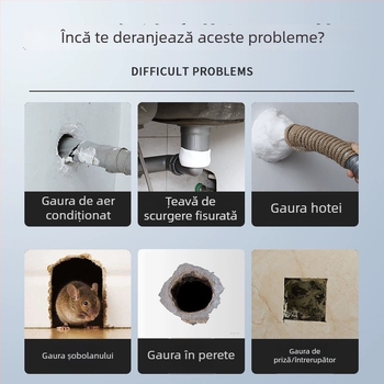 Capace decorative pentru găuri în perete, umplere găuri, capace pentru țevi, capace pentru ventilație/climatizare, plăci de reparare a găurilor din perete, capace pentru prize electrice