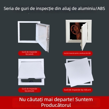 Sistem de climatizare central, aliaj de aluminiu, panou de acces cu balama și încuietoare, difuzor cu lamele