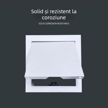 Sistem de climatizare central, aliaj de aluminiu, panou de acces cu balama și încuietoare, difuzor cu lamele
