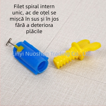 Nivelator de plăci cu o singură mână, cu material îngroșat, poziționator pentru plăci de perete cu ac înlocuibil, unealtă de montaj a plăcilor