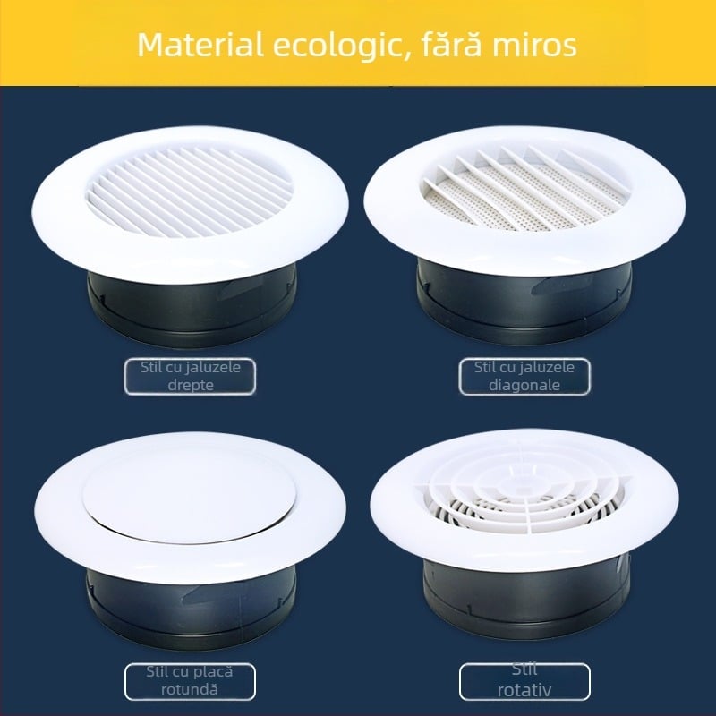 Orificiu de aer ABS din plastic pentru sistemul intern de aer proaspăt și difuzor pentru aer condiționat central