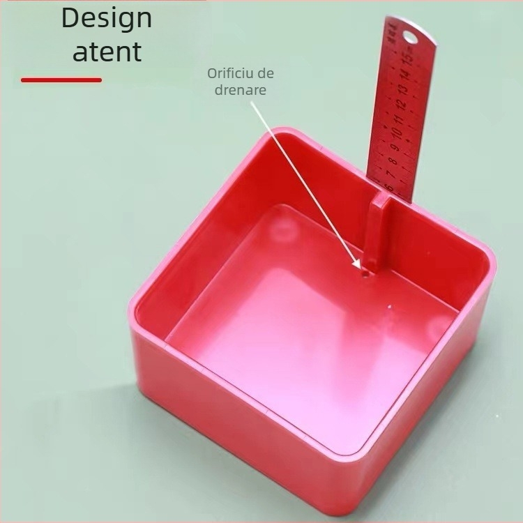 Dispozitiv de nivelare a plăcilor ceramice cu nivelă și cutie de măsurare