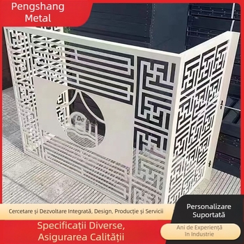 Grilă de aer condiționat cu lamele din aliaj de aluminiu și oțel zincat, monostrat, model 988, Peng shang