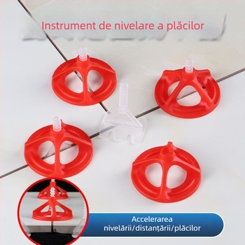 Instrument de nivelare prin spirală pentru plăci, instrument de montaj plăci, nivelator filetabil reutilizabil pentru plăci de podea