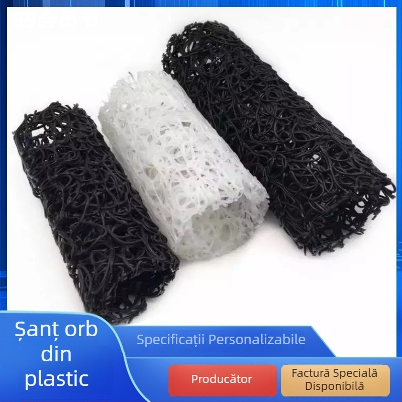 Țeavă de drenaj din plastic pentru drenaj în tunel și tratarea apelor uzate subterane, circulară, negru/verde, permeabilă, Ø50-300 mm, lungime 1-4 m
