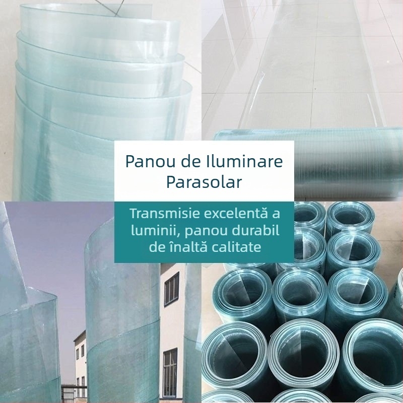 Placă plată din rășină, 1,0 mm, pentru lumină naturală și balcon – panou din plastic armat cu fibră de sticlă rezistent la ploi