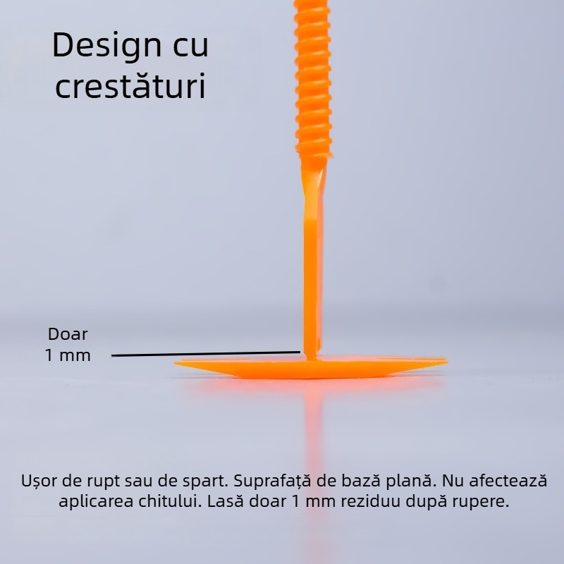 Nivelator spiral personalizat pentru plăci ceramice, instrument reutilizabil de nivelare pentru plăci de pereți și podea, poziționare a rosturilor