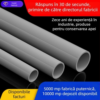 Țeavă UPVC pentru alimentare cu apă industrială și drenaj, Țeavă PVC rigidă, gri, pentru irigații agricole