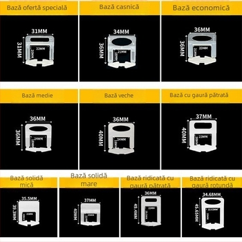 Bază pentru sistem de nivelare a plăcilor și instrument de poziționare, cu personalizare OEM