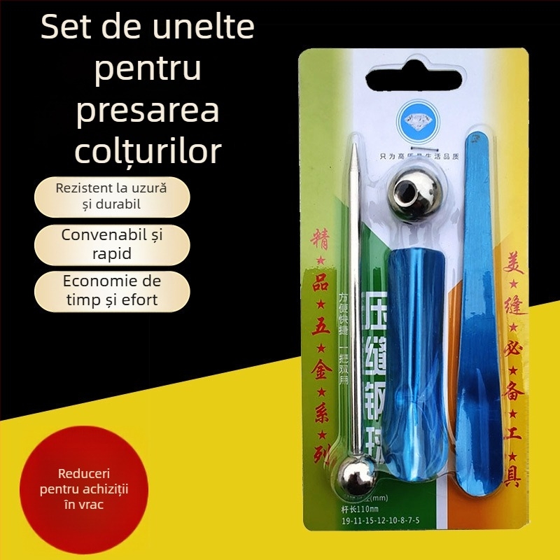 Tingliang Set de unelte pentru rosturi de plăci, oțel inoxidabil, 5 piese