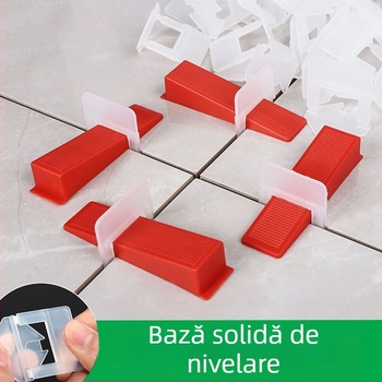 Nivelator din plastic gros pentru plăci, aliniere precisă cu distanțiere încrucișate