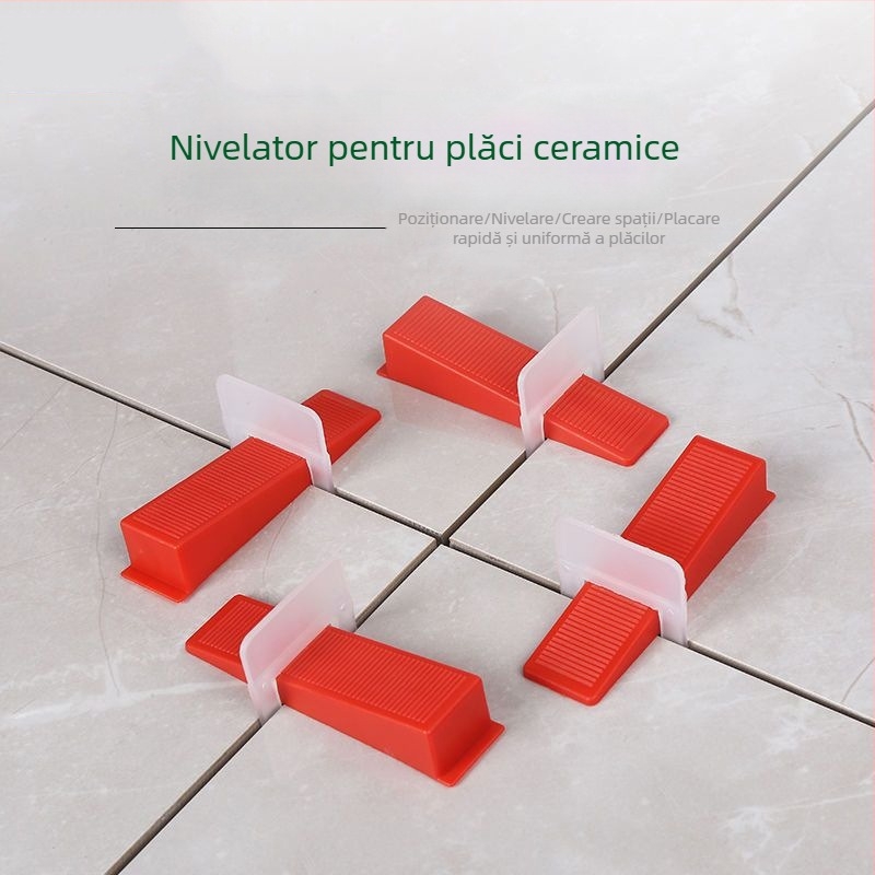 Nivelator din plastic gros pentru plăci, aliniere precisă cu distanțiere încrucișate