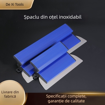 Dexi nou instrument din oțel inoxidabil pentru nivelare și netezire tencuială – mistrie pentru ipsos și racletă