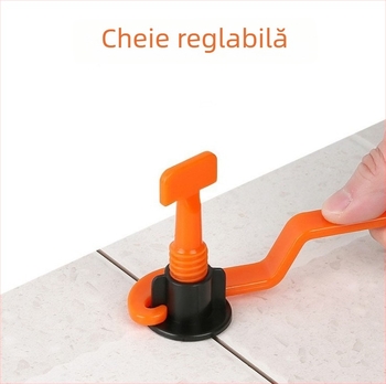 Sistem de nivelare a plăcilor - Nivelator în formă de T, personalizat, reutilizabil, pentru plăci ceramice de podea
