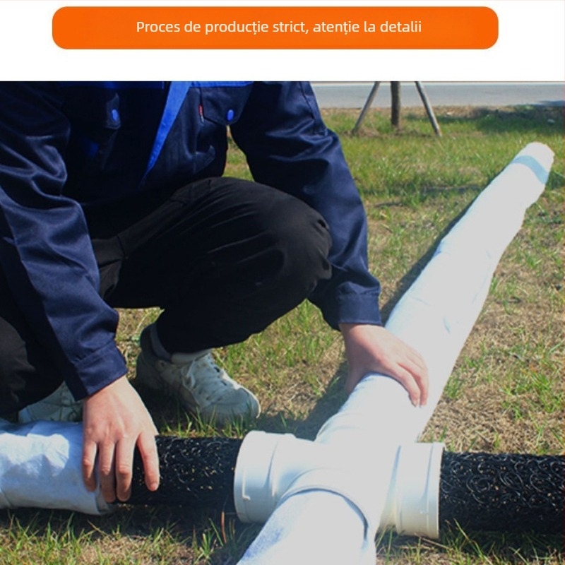 Conduct de drenaj din plastic cu acoperire din țesătură pentru autostrăzi, linii de cale ferată, tuneluri și drenaj subteran