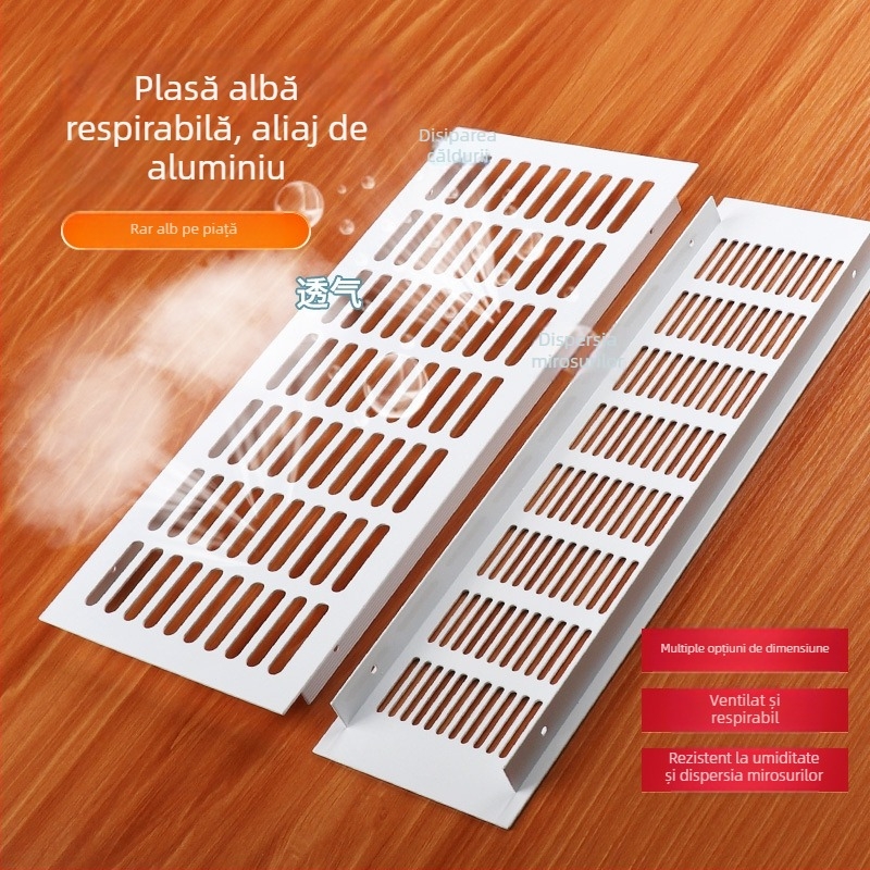 TF-156 Plasă din aliaj de aluminiu pentru ușile de dulap, grilă dreptunghiulară de ventilație