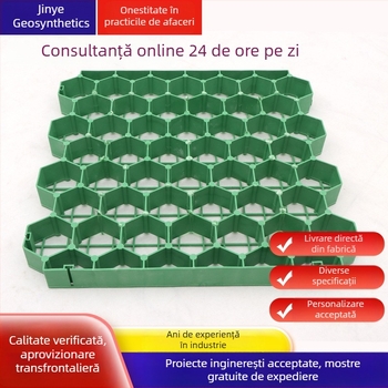 HDPE grilă de plantare a gazonului, în formă de floare, plat, întărită pentru parcări, 4 cm și 5 cm