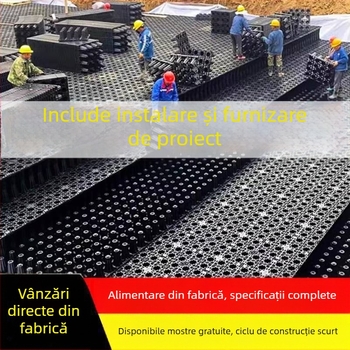 Modul PP de colectare a apei pluviale pentru rezervorul oraș-burete, reciclare și refolosire