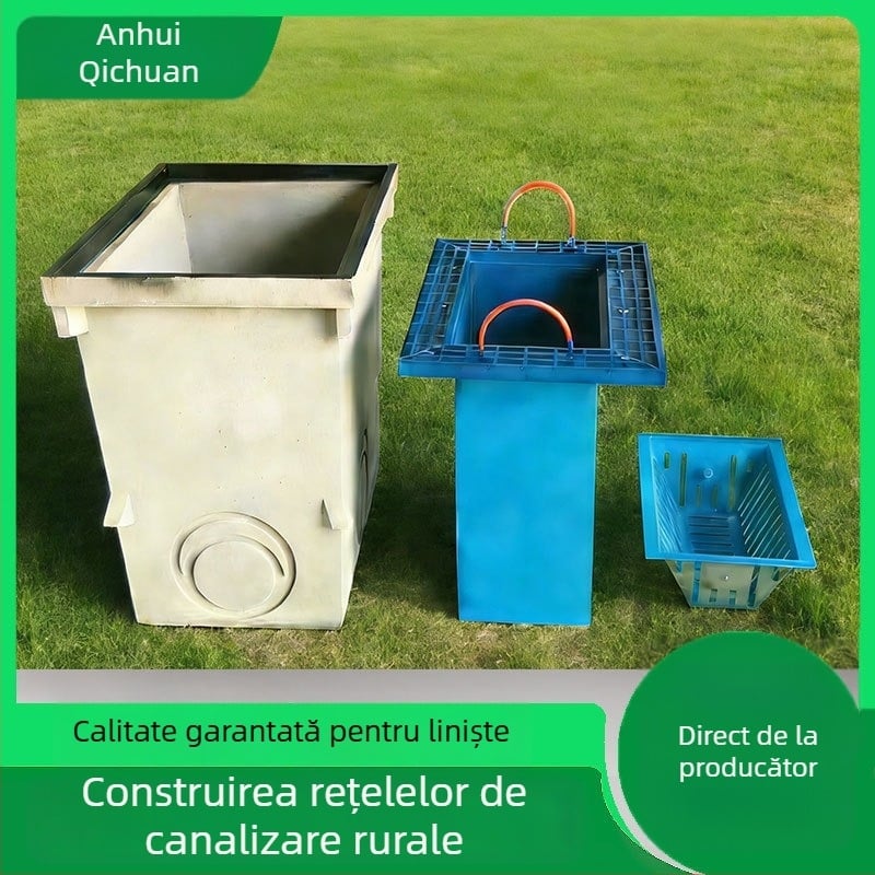Gură de apă pluvială din plastic SMC, puț de vărsare din rășină-beton pentru colectarea apei pluviale municipale