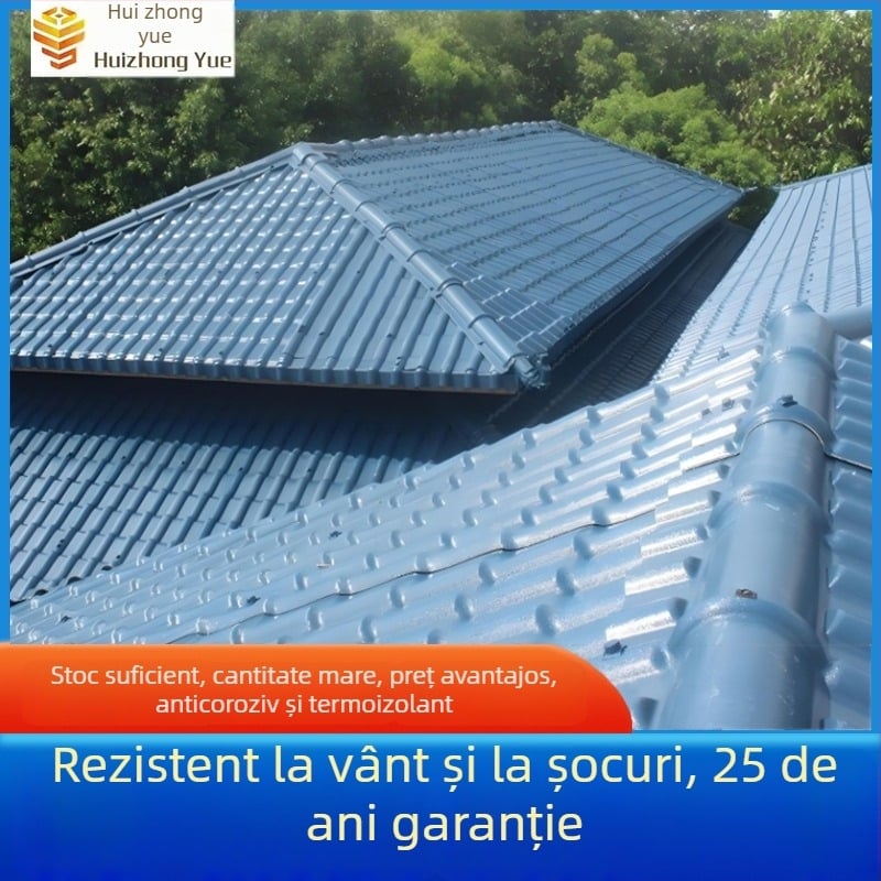 Noi plăci din rășină pentru acoperișuri de vile cu izolație termică și plăci din rășină îngroșate pentru proiecte de clădiri tradiționale