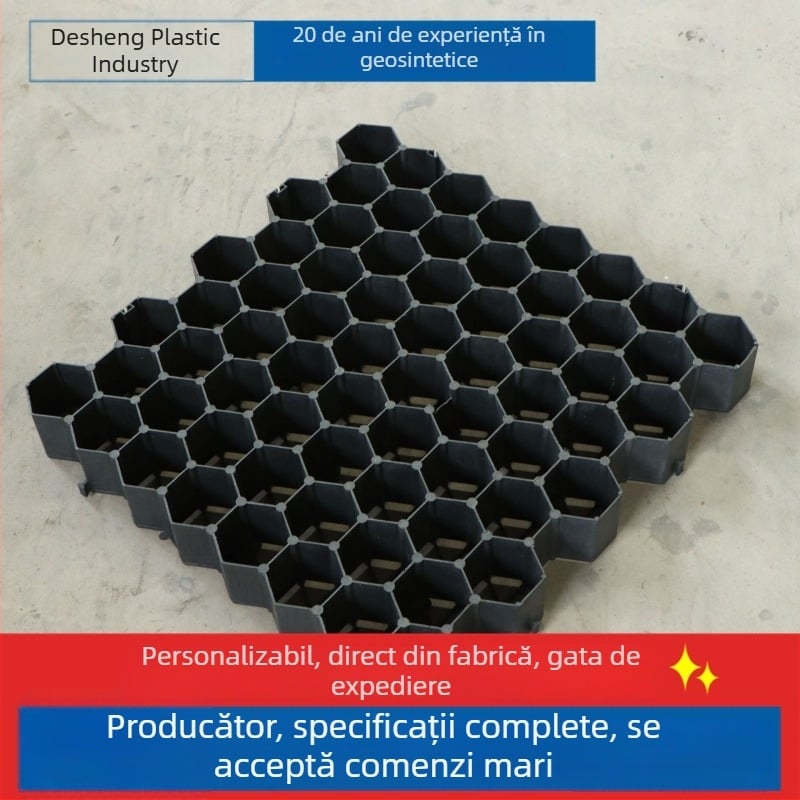 Grilă personalizată pentru plantarea gazonului în formă de floare, din plastic, 7 cm, plăcuță de protecție a pantei pentru amenajări ale parcărilor