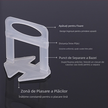 Nivelator pentru plăci cu distanțiere cruciforme din plastic – unealtă de nivelare a plăcilor