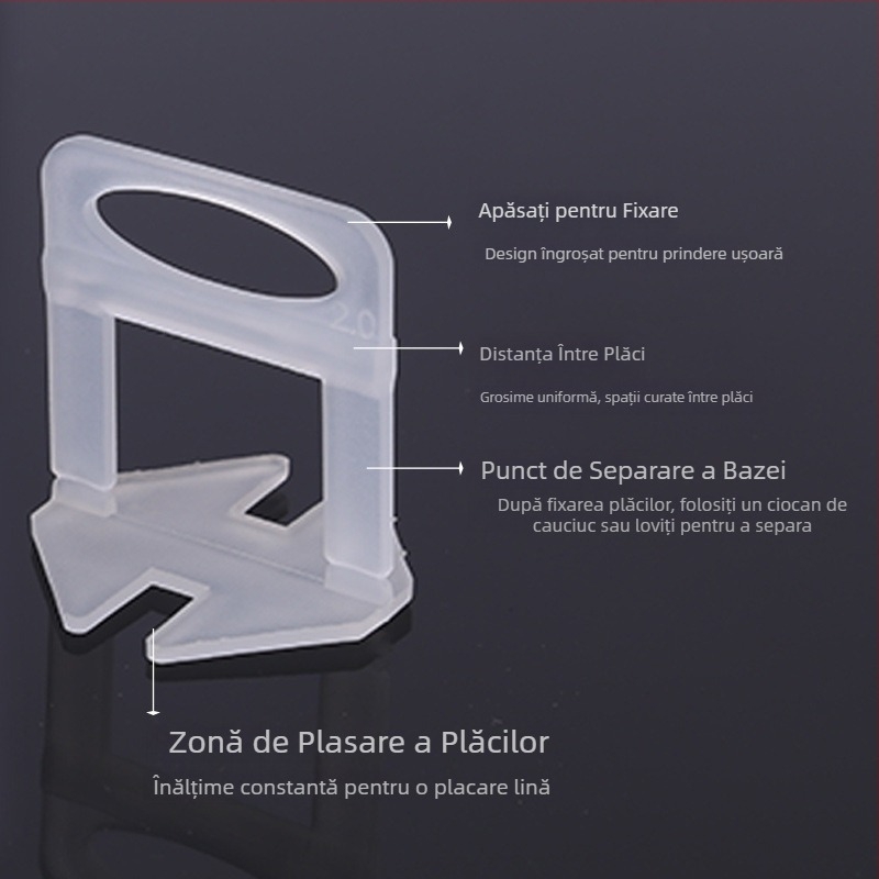 Nivelator pentru plăci cu distanțiere cruciforme din plastic – unealtă de nivelare a plăcilor
