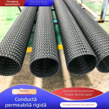 Conductă PE rigidă cu nervuri pentru infiltrație și conductă de drenaj permeabilă, canale de colectare a apei, dimensiuni variabile